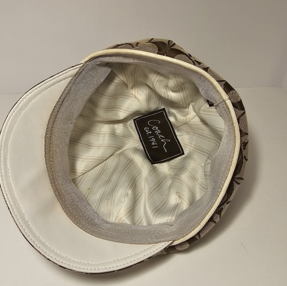Coach Tan Baker Boy Monogram “C” Hat Women’s - Picture 10 of 12